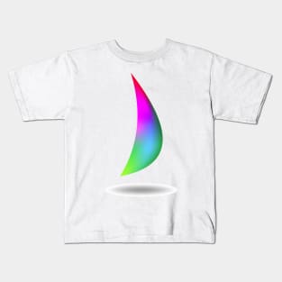 Letter D rainbow style Kids T-Shirt